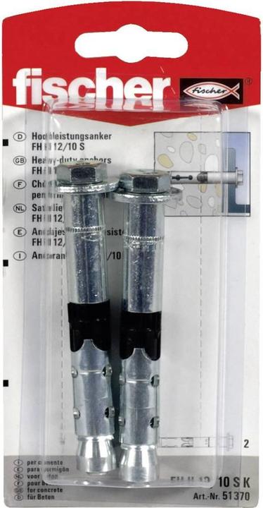 Actual product image Fischer SB Nylon plug Duopower with angled hooks (2 pcs.)
