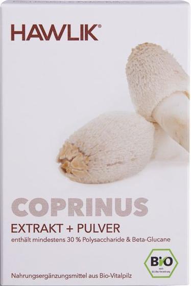 Immagine prodotto Hawlik Capsula di estratto e polvere di Coprinus (60 pz., Pillole, 56 g)