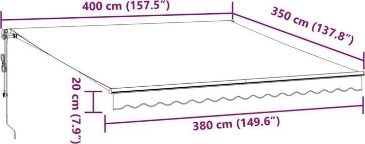Actual product image vidaXL Lacee (4 m)