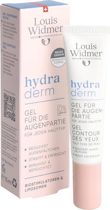 Produktbild Widmer Louis Hydraderm Gel für die Augenpartie ohne Parfum 15 ml (Augenpflege Gel, 15 ml, Tag + Nacht)