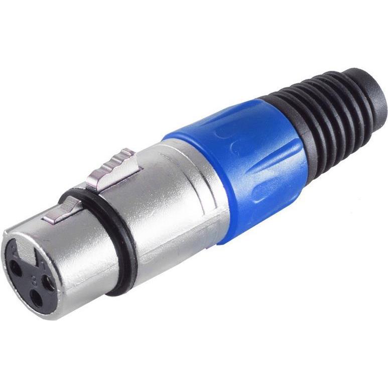Shiverpeaks -BASIC-S--XLR-Kupplung, blau, Audio Stecker, Blau