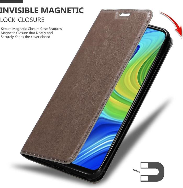 Produktbild Cadorabo Book Invisible Magnet Cover (Xiaomi Redmi Note 9)