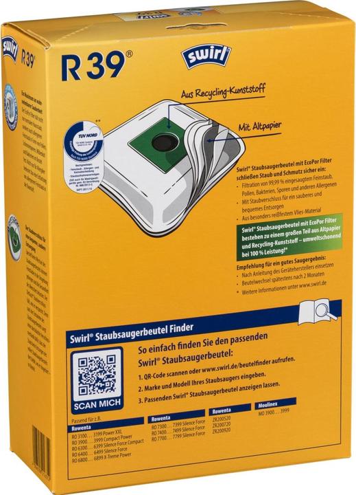 Actual product image Swirl R 39 MicroPor Plus Airspace (1 x)