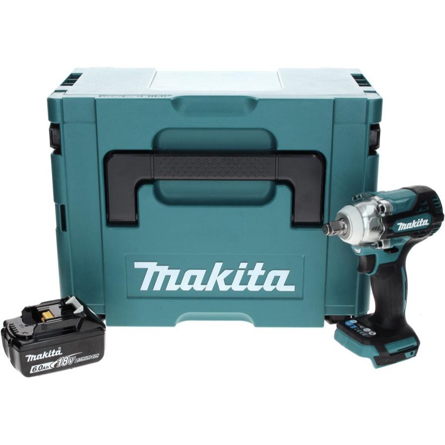 Thumbnail - Makita, Bohrmaschine + Akkuschrauber, DTW 300 G1J Akku Schlagschrauber 18 V 330 Nm 1/2" Brushless + 1x Akku 6,0 Ah + Mak...