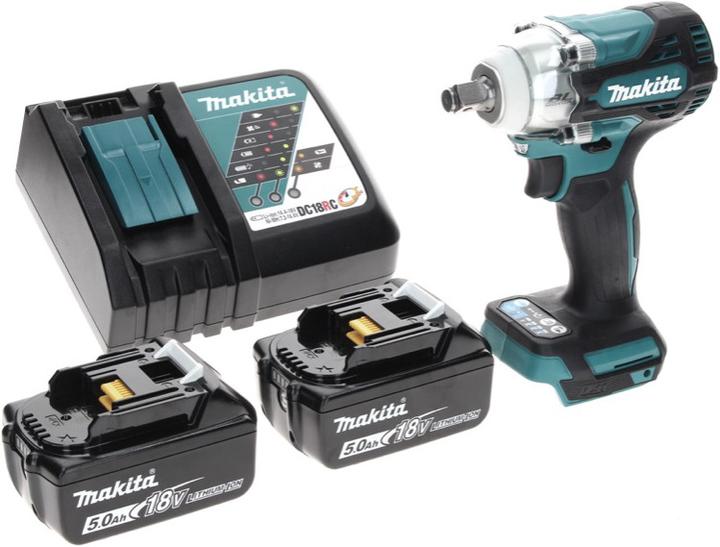 Actual product image Makita DTW 300 RT Battery impact wrench 18 V 330 Nm 1/2" Brushless + 2x battery 5.0 Ah + charger (Rechargeable battery operated)