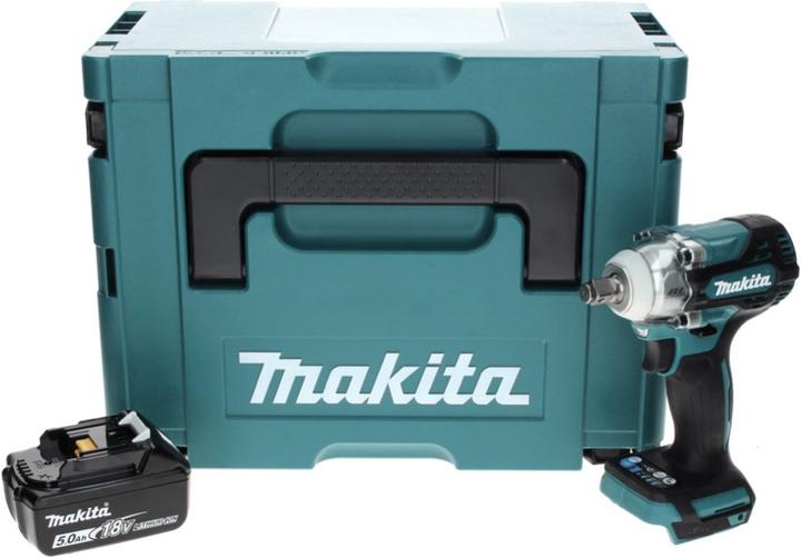Produktbild Makita DTW 300 T1J Akku Schlagschrauber 18 V 330 Nm 1/2" Brushless + 1x Akku 5,0 Ah + Makpac - ohne
