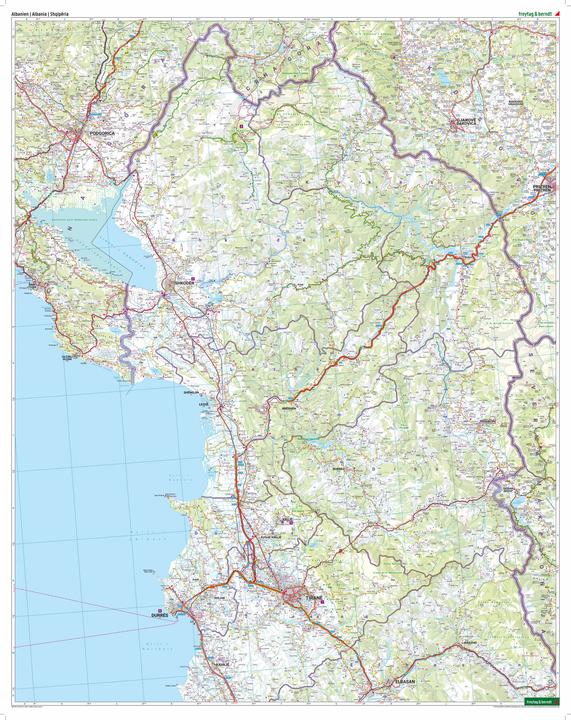 Actual product image Albanien, Strassen- und Freizeitkarte 1:150.000, freytag & berndt