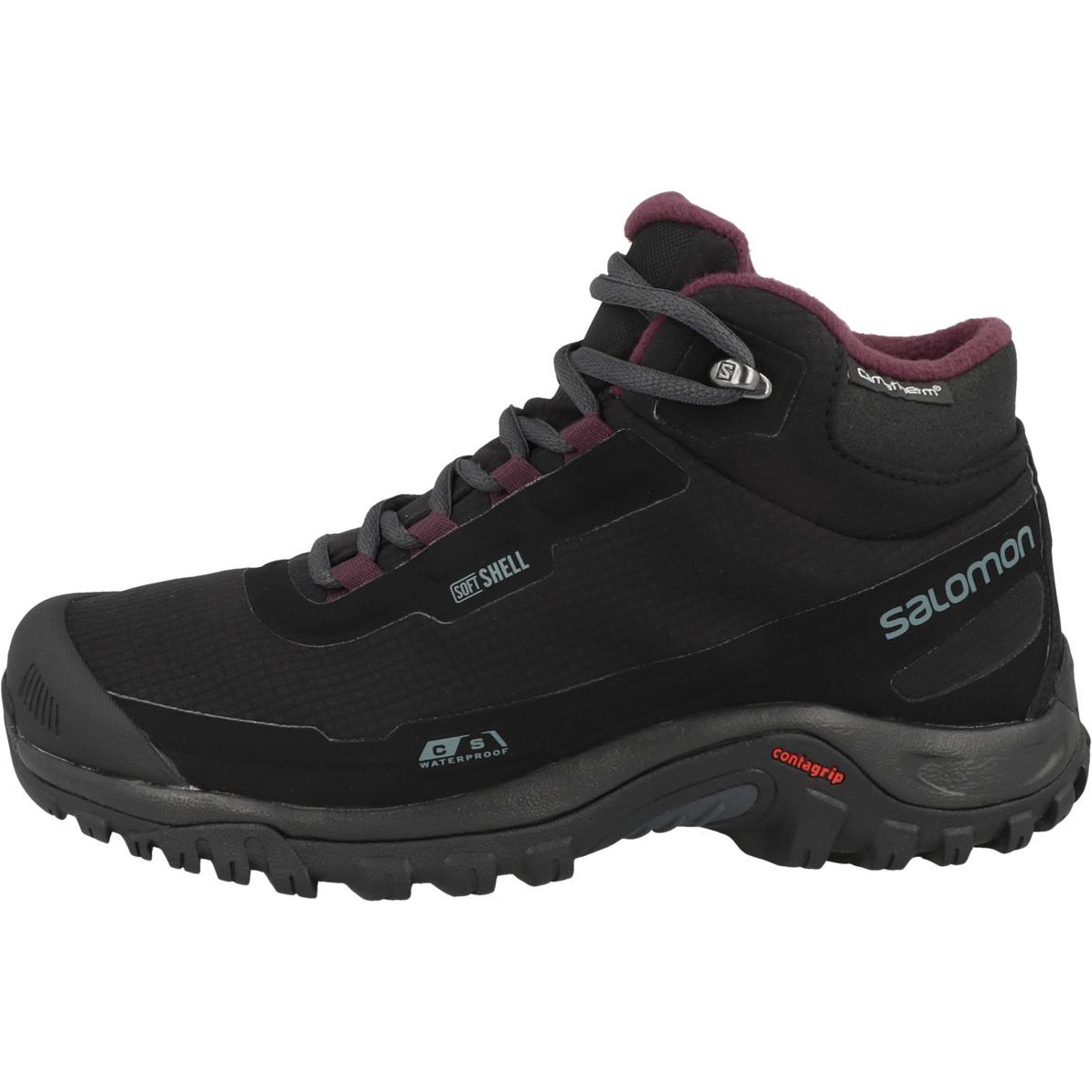 Salomon, Damen, Wanderschuhe, Shelter CS WP - 55319 (40 2/3), Schwarz
