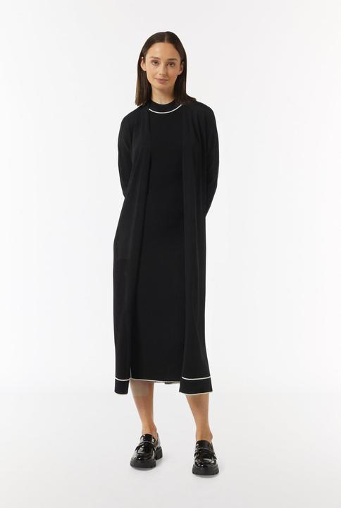 Immagine prodotto Comma Strickjacke Long-Cardigan mit Kontrastdetails und seitlichen Schlitzen (38)