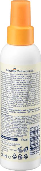Actual product image dm babylove Sensitive sun spray, SPF 50+ (Sun spray, SPF 50+, 150 ml)