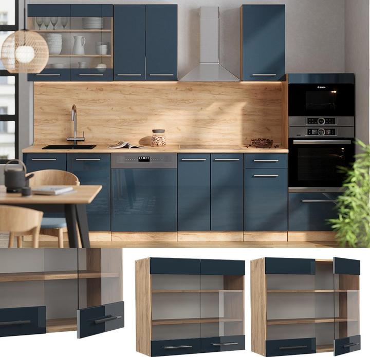 Produktbild Vicco Küchenglasschrank Fame-Line (80 x 34.10 x 72 cm)