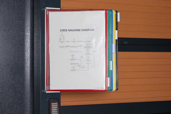 Actual product image Tarifold Display board system 413609 DIN A3 assorted colours with 10 display boards