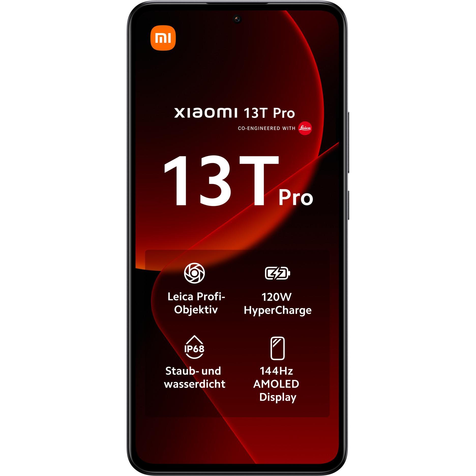 Thumbnail - Xiaomi 13T Pro (512 GB, Black, 6.67", Dual SIM, 50 Mpx, 5G), Smartphone, Schwarz