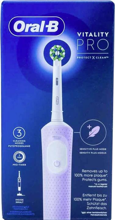Actual product image Oral-B Vitality Pro D 103 Lilac Violet Hangable Box