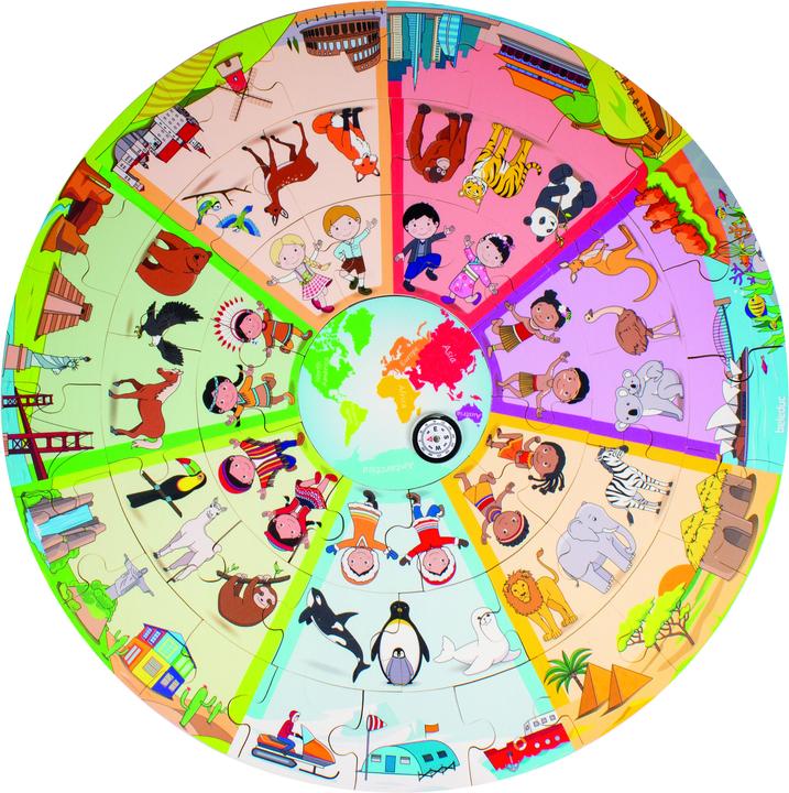 Image du produit Beleduc Puzzle XXL Découvrir le monde (45 pièces)