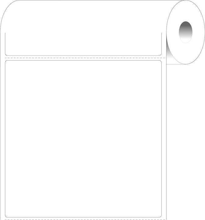 Produktbild Brady BPT-540-405, B-7604, Thermopapier, Weiss, 101.60 x 101.60 mm, permanent (1 VE = 12 Rollen á 3 (10.80 cm)