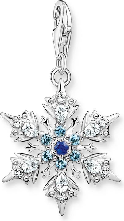 Immagine prodotto Thomas Sabo Ciondolo a forma di fiocco di neve con pietre blu - Argento (Argento 925)