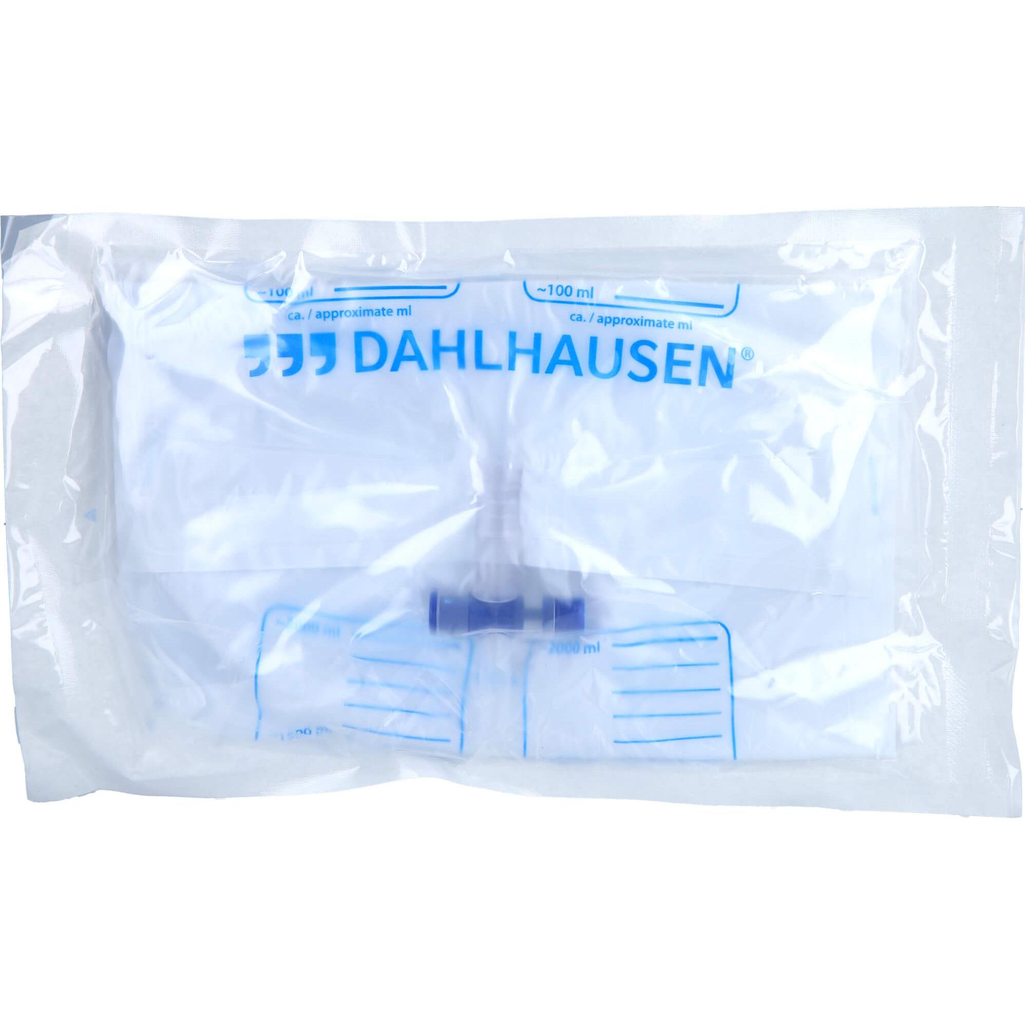 Dahlhausen, Praxisbedarf, Urinbeutel 2L NRV mit Auslass steril, 1 St BEU