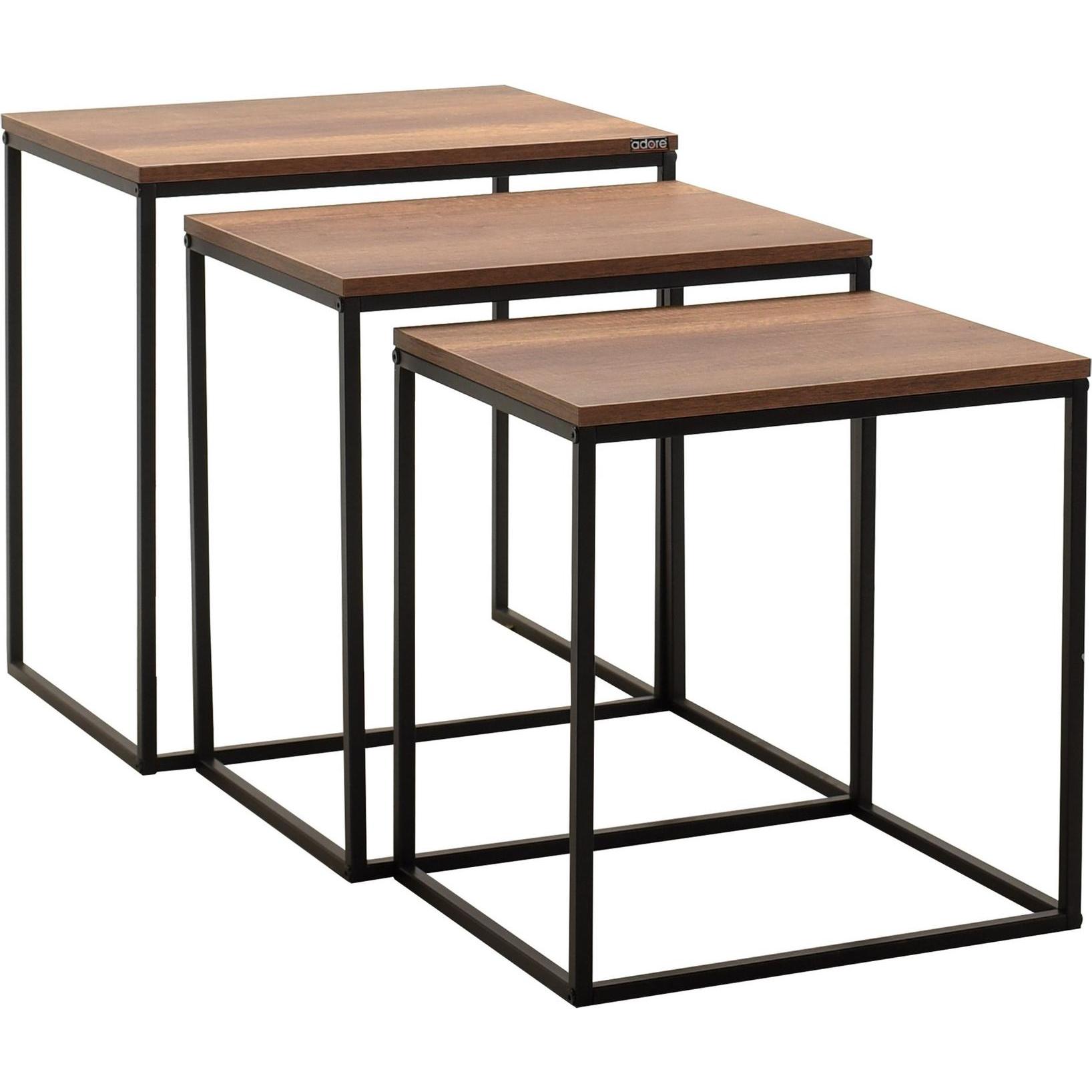 Kalune Design, Couchtisch + Beistelltisch, Xander (55 x 40 x 57 cm)