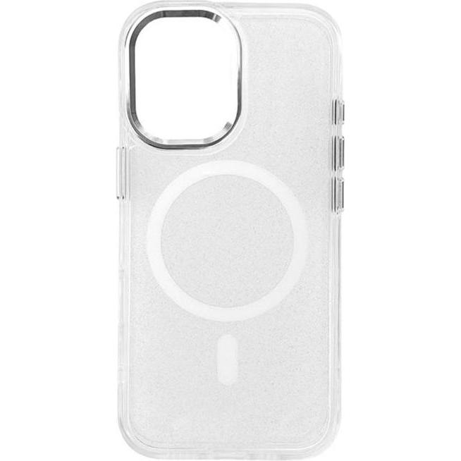 Thumbnail - Hurtel Glitter Case MagSafe for iPhone 16 - white with glitter (Apple iPhone 16), Smartphone Hülle, Weiss