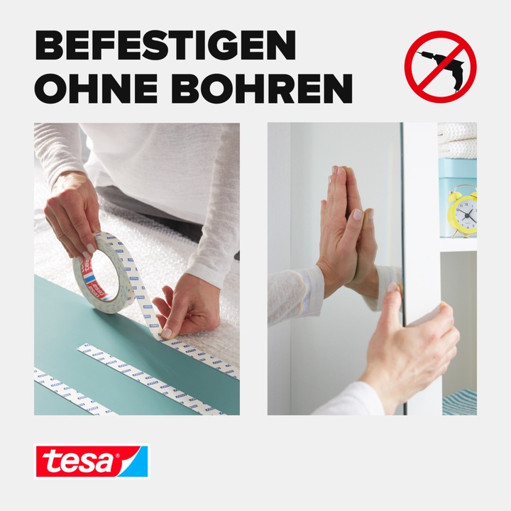Actual product image tesa Powerbond mounting tape mirror (19 mm)