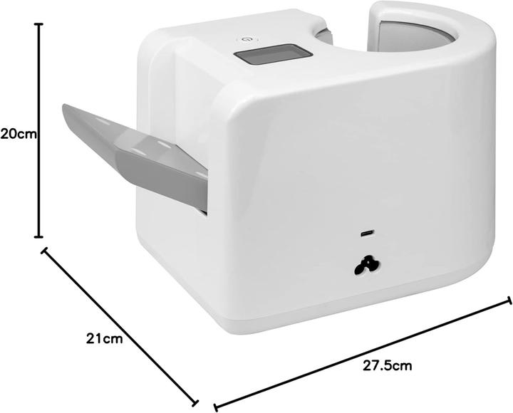 Produktbild PlottiX PL0301011 iXpress Mug Tassenpresse, Metall, Weiss, 27,5 x 21 x 20cm