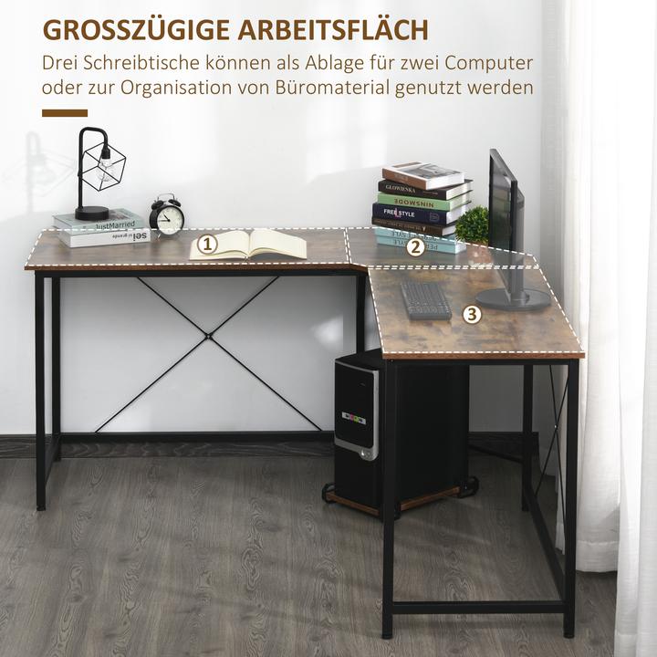 Produktbild Homcom Eckschreibtisch (150 x 150 x 75 cm)