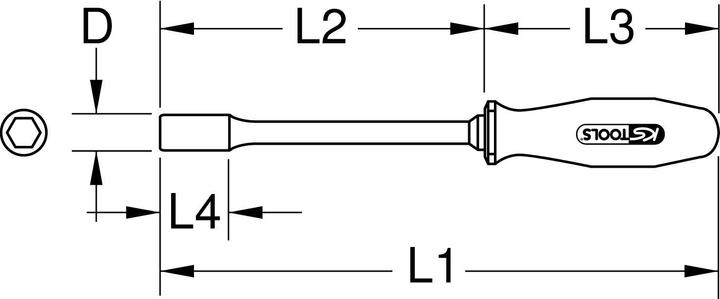 Actual product image KS Tools 117.1236 (hexagon)