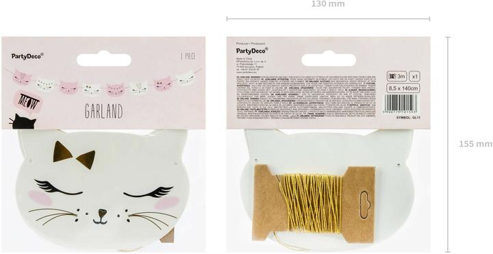 Image du produit Amscan Guirlande Chat Rose (1 pcs)