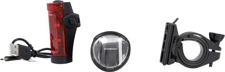 Produktbild Fischer Fahrrad-LED-Beleuchtungs-Set, 45 Lux Leuchtdauer bis zu 20 Stunden, StVZO zugelassen