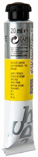 Actual product image Pebeo T7 Extra Fine Gouache (Primary yellow, 20 ml)