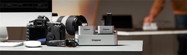 Produktbild Kingston Card Reader USB-C 3.2 Gen2 Dual-Slot SD UHS-II retail (USB 3.2 Gen 2)