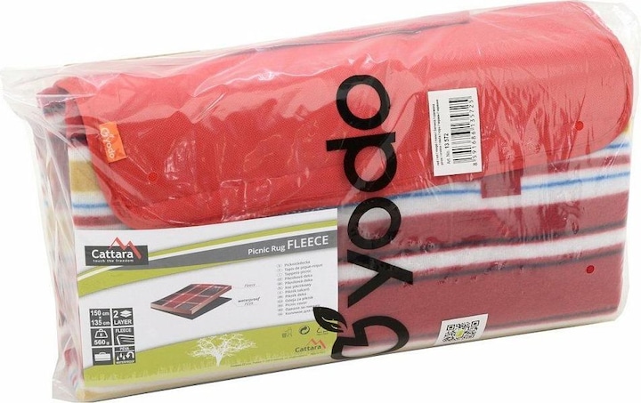 Immagine prodotto Cattara Coperta da picnic FLEECE 150x135cm rosso