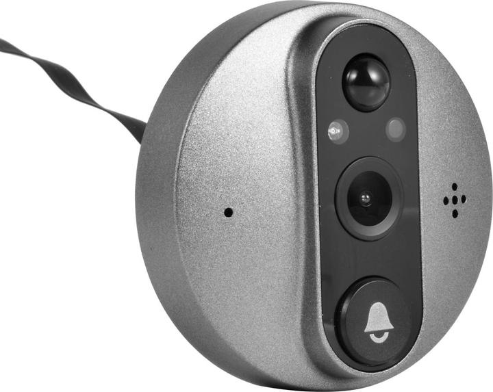 Actual product image Technaxx WLAN Türspion mit Kamera, 3MP Video, 4,3 Zoll LCD Display, Klingel, Nachtsicht, Bewegungsmelder (Digital)