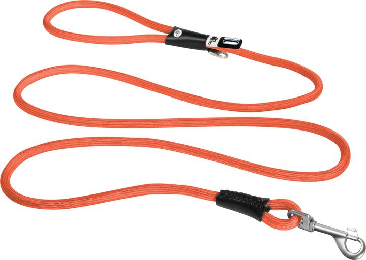Curli Dog leash Stretch Comfort ø 8 mm / 1.8 m, Sun Orange (M, Dog, General)