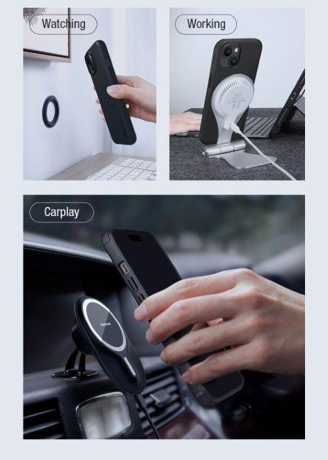 Actual product image Nillkin Super Frosted Shield MagSafe Series Cover (Apple iPhone 15)