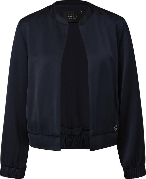 Actual product image s.Oliver Indoor-Jacke Offener Satinblouson mit Elastikbund (40)