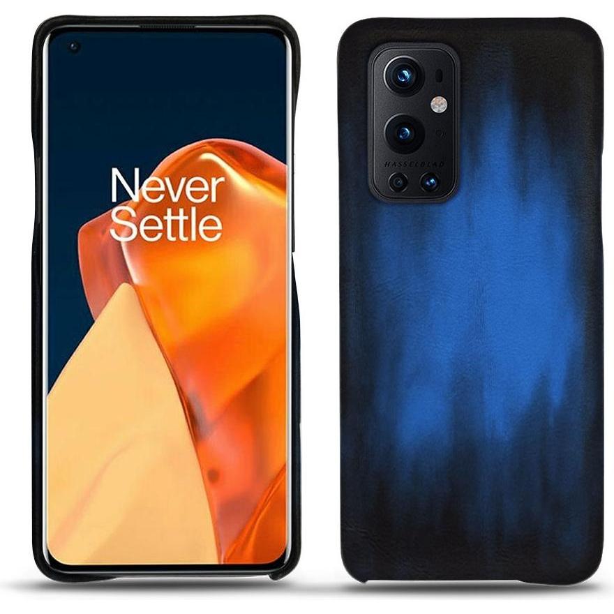 Noreve Lederschutzhülle (OnePlus 9 Pro), Smartphone Hülle, Blau