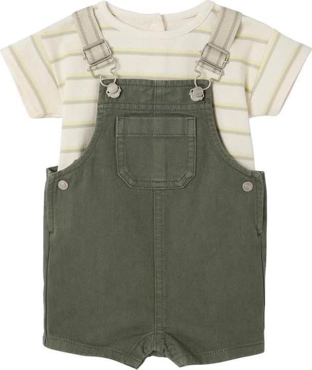 Produktbild Vertbaudet Baby-Set: Gestreiftes T-Shirt & Latzhose