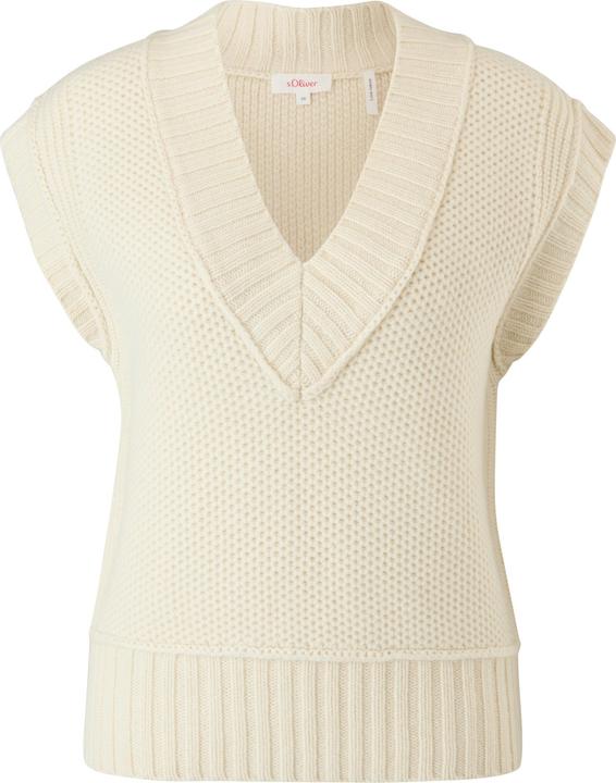 Image du produit s.Oliver Strickpullover Kurzarm-Pullover aus Wolle (36)