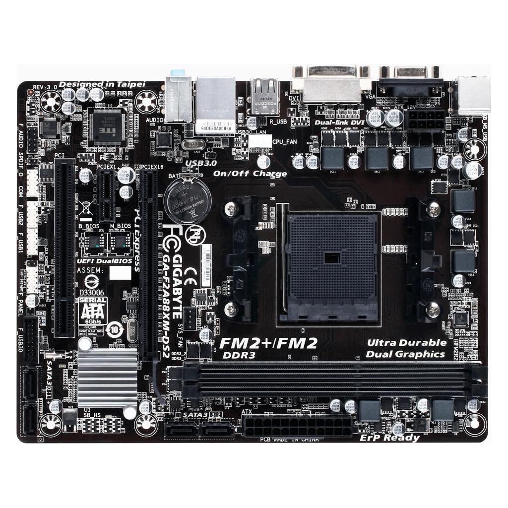 Gigabyte GA-F2A88XM-DS2 (FM2+, AMD A88X, mATX), Mainboard