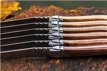 Actual product image Laguiole Steakmessen Luxury Line Line style - 6 -Delig - Pakka Rose (6 Piece, Knife)