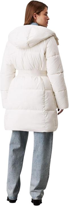 Actual product image Calvin Klein Logo Belt Long Puffer Jacket (M)