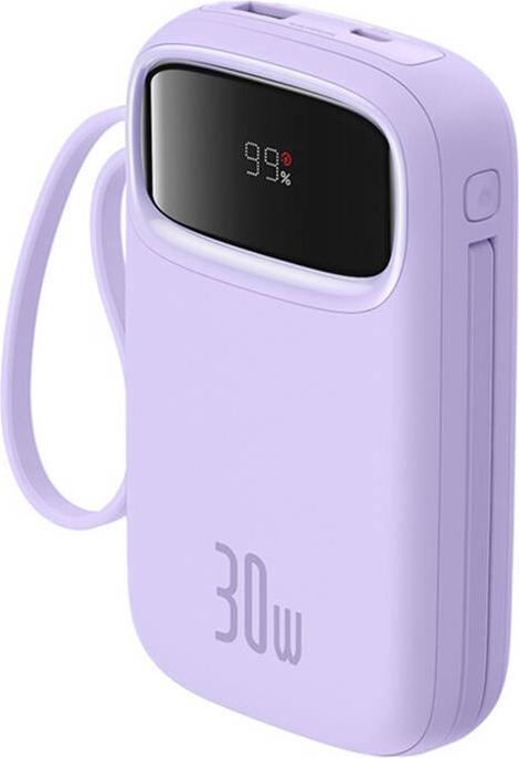 Actual product image Baseus QPow 2 10000mAh 30W 2xUSB-C powerbank (purple) (10000 mAh, 30 W, 37 Wh)
