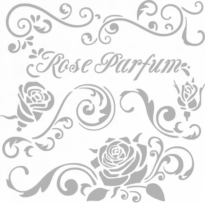 Actual product image Stamperia Rose Parfum" stencil
