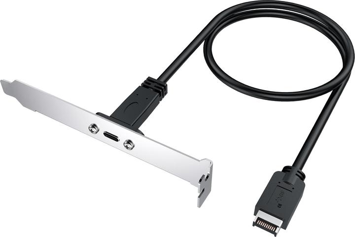 Produktbild Graugear Erweiterungskabel mit PCI Blende,Type-E auf Type-C retail
