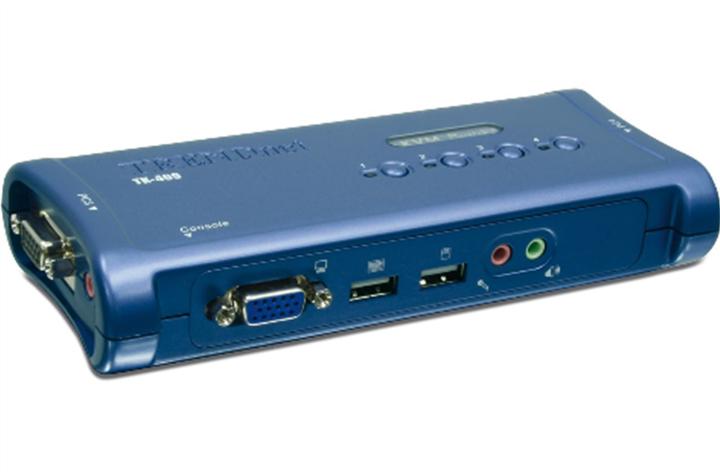 Produktbild Trendnet TK-409K KVM Switch 4-Port USB Kit mit Audio