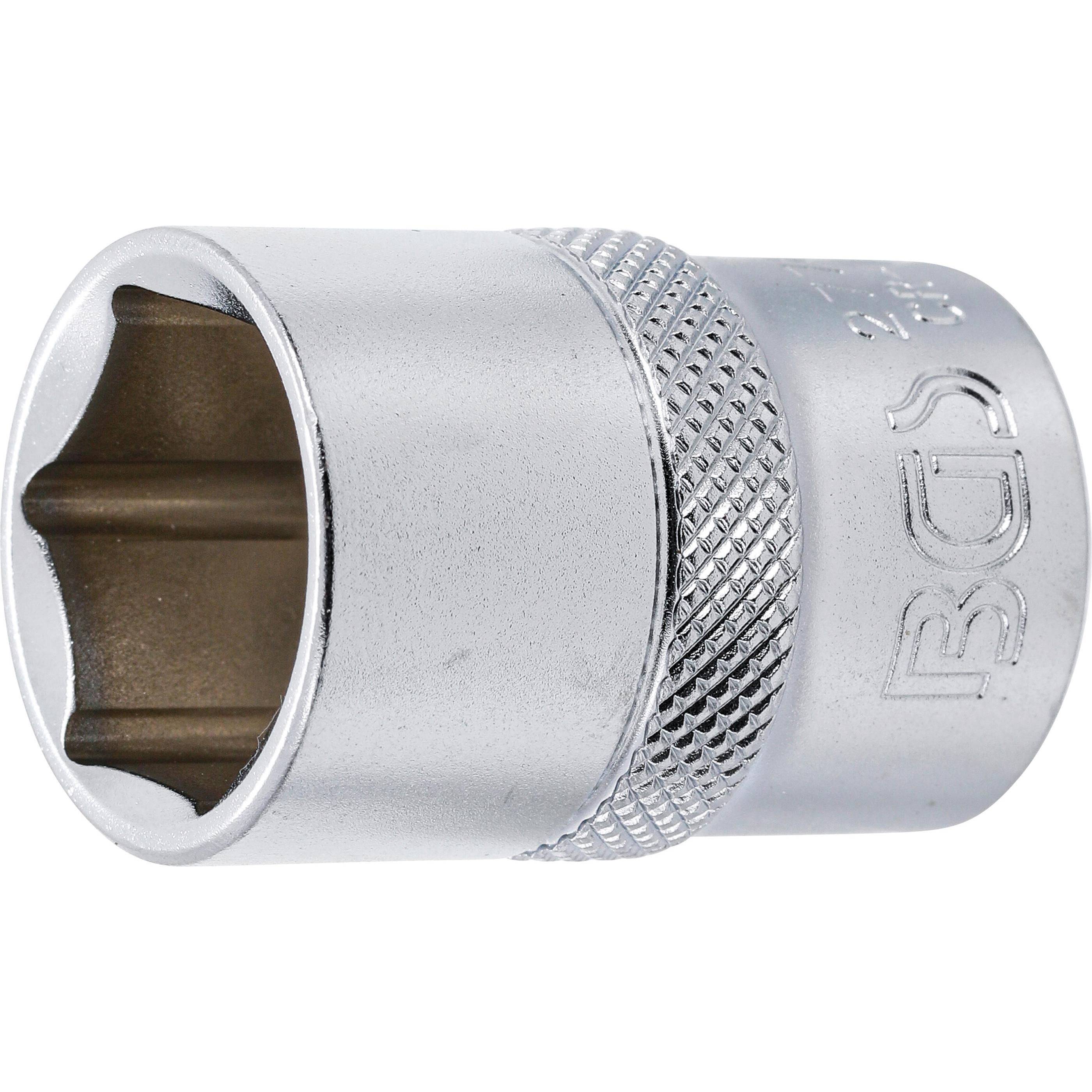 BGS, Steckschlüssel + Stecknuss, Steckschlüssel-Einsatz Sechskant Antrieb Innenvierkant 12,5 mm (1/2") SW 3/4" (3/4")