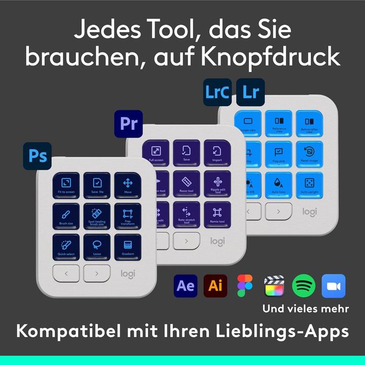 Actual product image Logitech Mx Creative Console (Without keyboard layout, Cable)