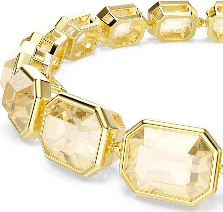 Produktbild Swarovski Millenia Tennis Armband Oktagon Schliff Karamell Goldlegierungsschicht (21.50 cm, Swarovski Metall)